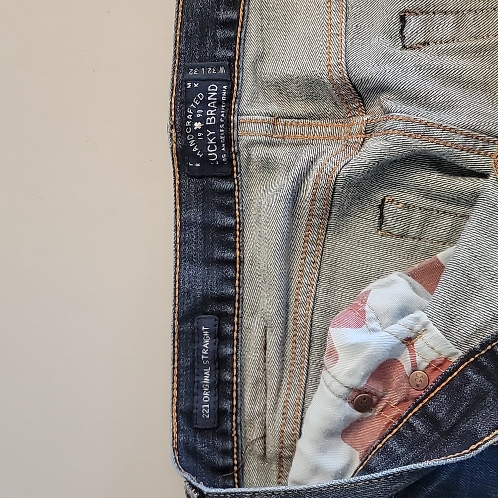 Mens lucky jeans sz 32/32 dark blue denim